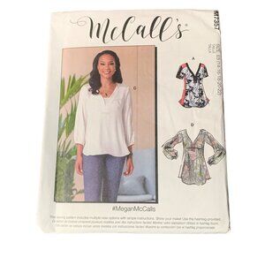 McCalls M7357 Womens Blouse Sewing Pattern Sizes 14-22 uncut